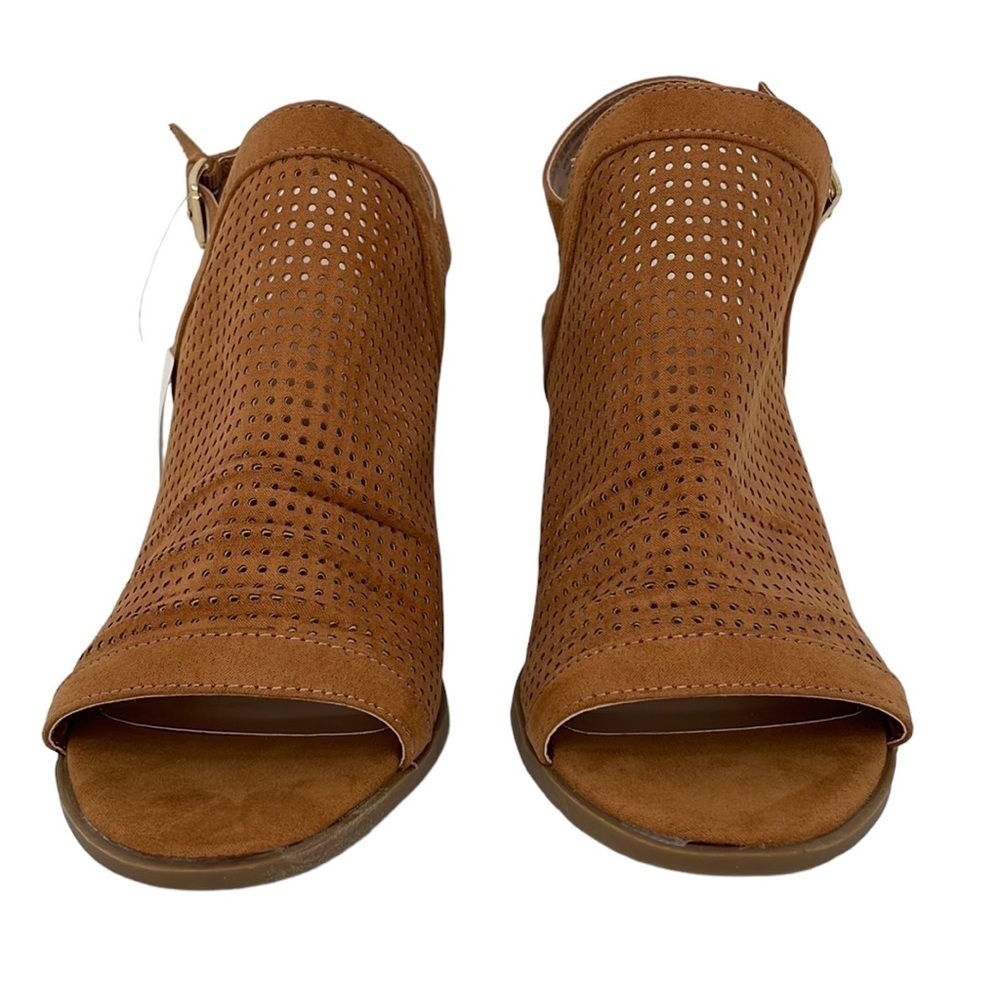 a.n.a Heels Shoes Sandals NWT Madelyn Mesh Cognac Brown Size 9.5 - Picture 3 of 14